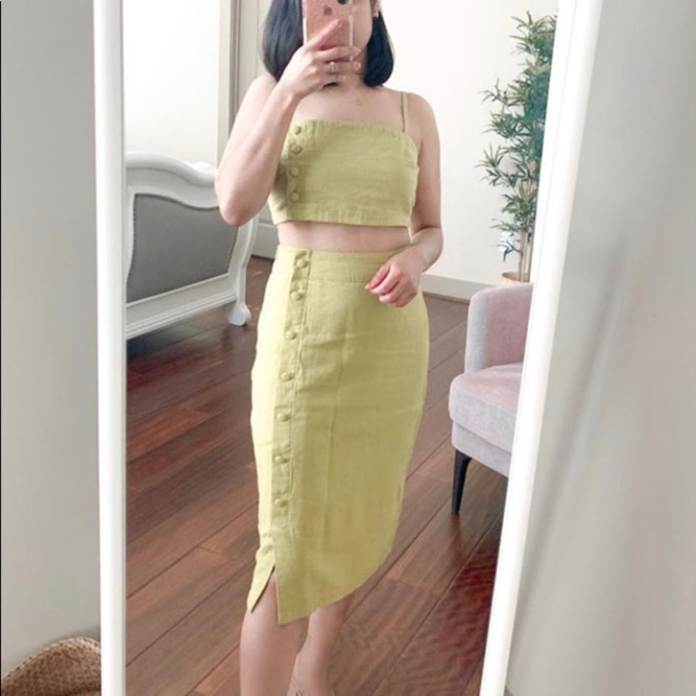 Skirt top set